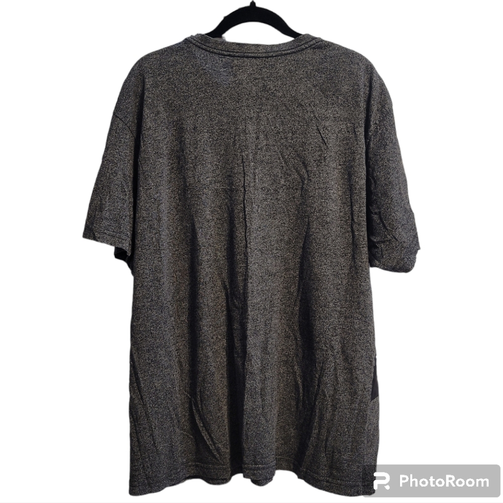 Champs Sport Gear T-Shirt Mens 2XL Charcoal White Short Sleeve Stars Flag Cadual - Picture 5 of 7